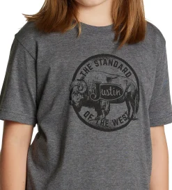 Justin Kid's Free Range Bison Tee
