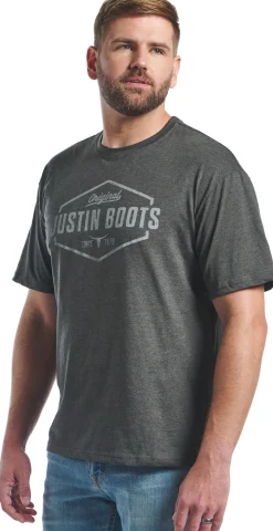 Justin Men's Hexagon Outline Tee