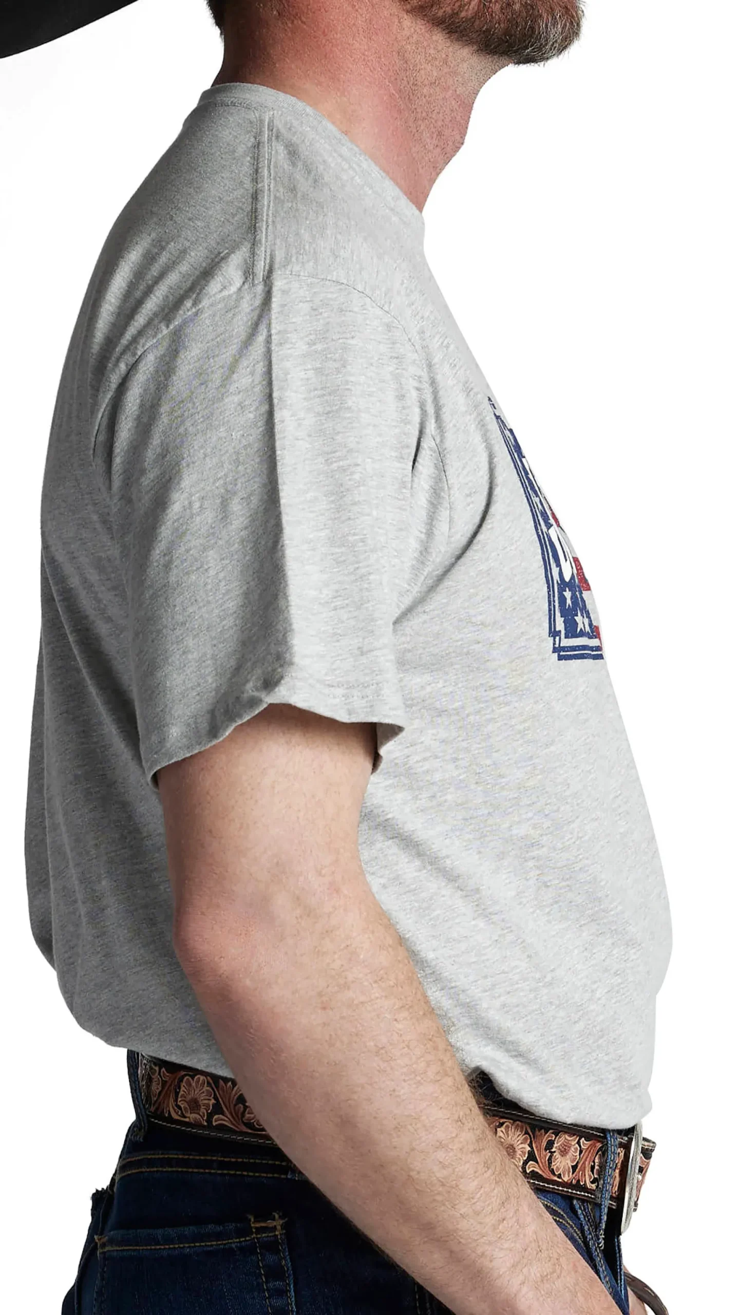 Justin Men's License Plate Flag Tee