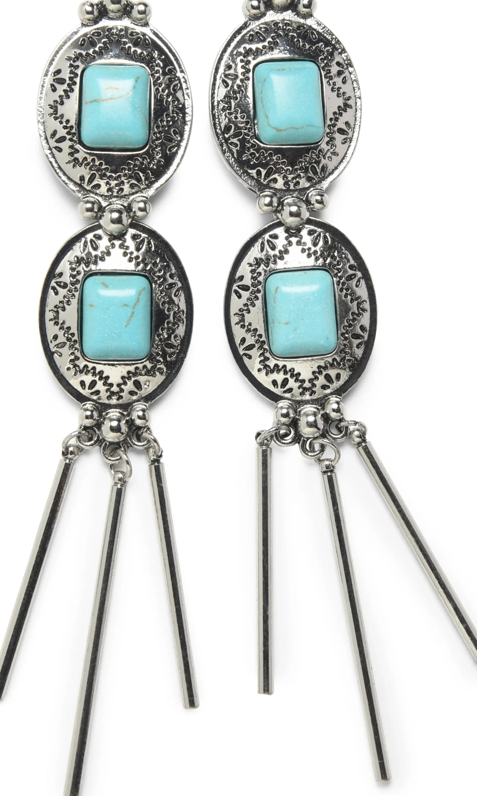Justin Women'S Embossed Concho Earrings
