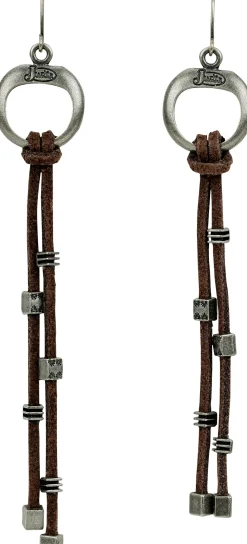 Justin Women'S Suede Lacing Earrings