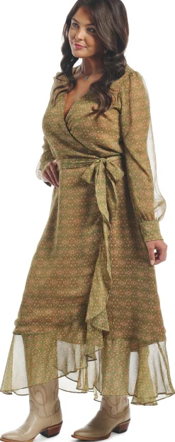 Justin Women'S Wrap Maxi Dress