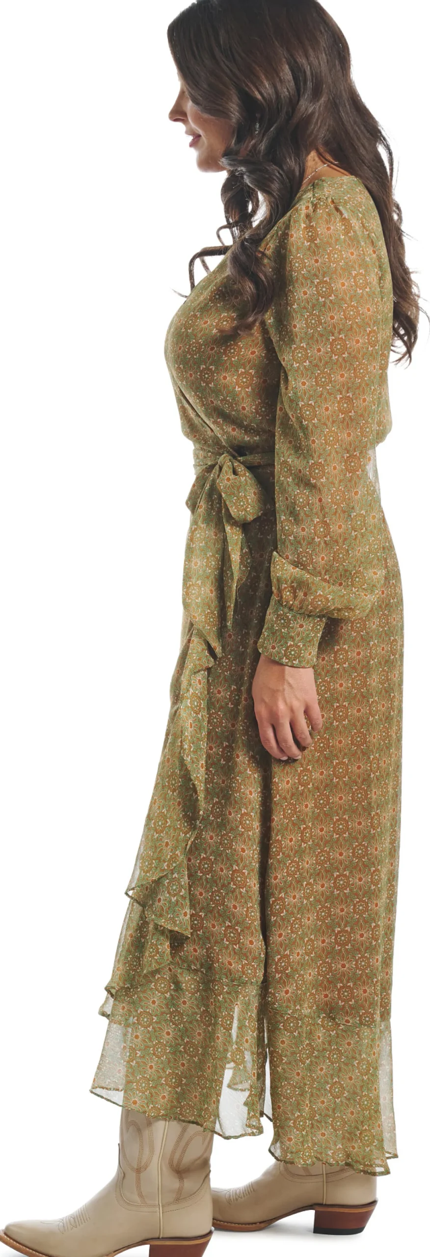 Justin Women'S Wrap Maxi Dress