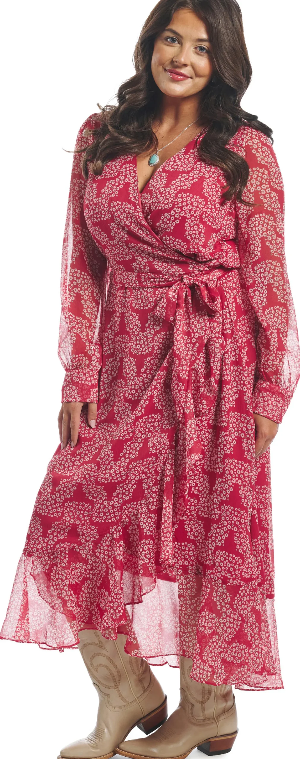Justin Women's Wrap Maxi Dress